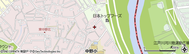 埼玉県春日部市東中野622周辺の地図