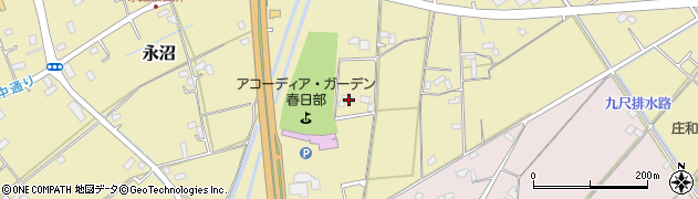 埼玉県春日部市永沼1883周辺の地図
