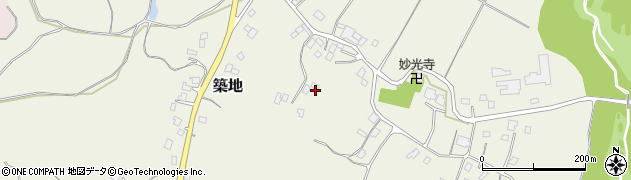 茨城県潮来市築地周辺の地図