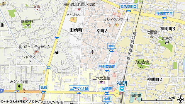 〒916-0018 福井県鯖江市幸町の地図