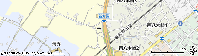 埼玉県春日部市新方袋587周辺の地図