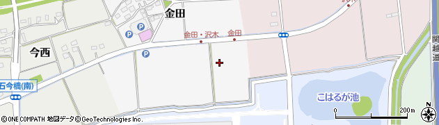埼玉県坂戸市金田周辺の地図