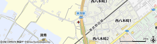 埼玉県春日部市新方袋587-2周辺の地図