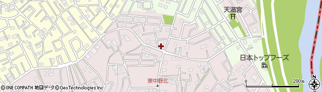 埼玉県春日部市東中野1415周辺の地図