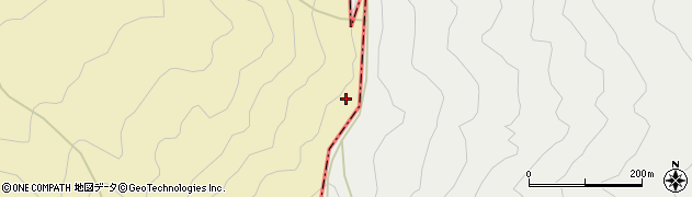 赤岳石室周辺の地図