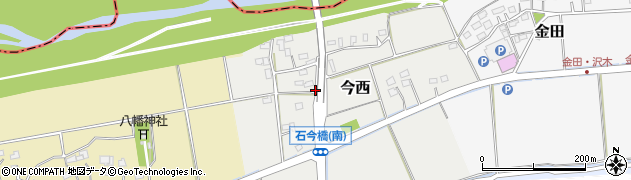 埼玉県坂戸市今西周辺の地図