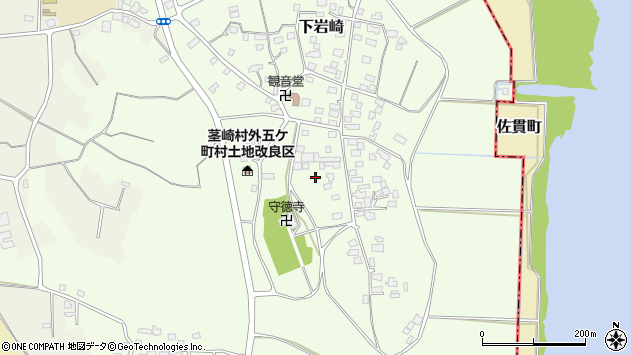 〒300-1273 茨城県つくば市下岩崎の地図