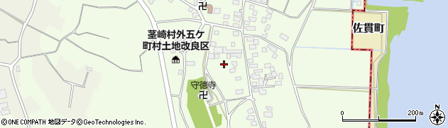 茨城県つくば市下岩崎周辺の地図
