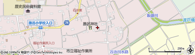勝呂白山神社周辺の地図