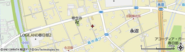 埼玉県春日部市永沼636周辺の地図