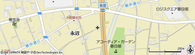 埼玉県春日部市永沼1097周辺の地図
