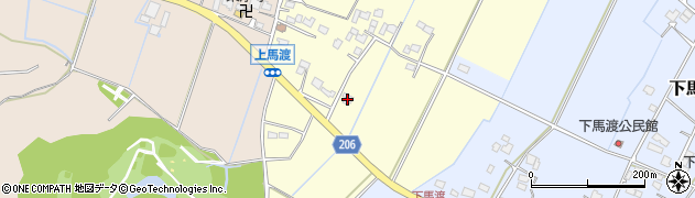 茨城県稲敷市上馬渡403周辺の地図