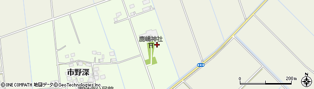 茨城県つくばみらい市市野深861周辺の地図