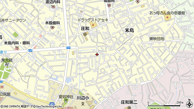 〒344-0115 埼玉県春日部市米島の地図