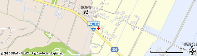 茨城県稲敷市上馬渡470周辺の地図