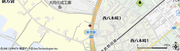 埼玉県春日部市新方袋538周辺の地図