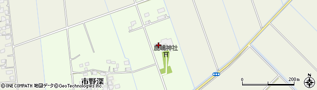 茨城県つくばみらい市市野深858周辺の地図