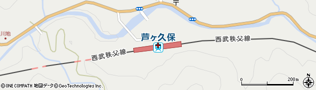 埼玉県秩父郡横瀬町周辺の地図