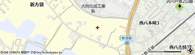 埼玉県春日部市新方袋周辺の地図