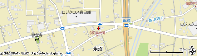 埼玉県春日部市永沼794周辺の地図