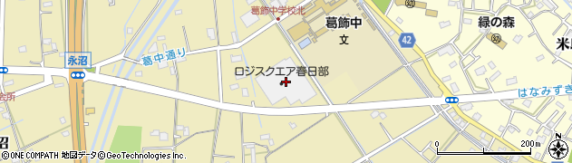 埼玉県春日部市永沼2126周辺の地図