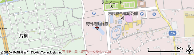 坂戸市野外活動施設周辺の地図