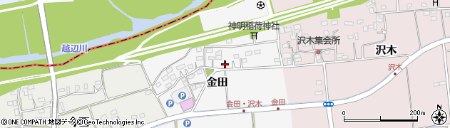 埼玉県坂戸市金田134周辺の地図