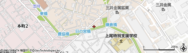 埼玉県上尾市二ツ宮618周辺の地図
