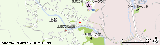 埼玉県入間郡越生町上谷257周辺の地図