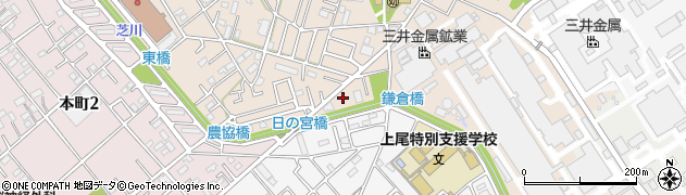 埼玉県上尾市二ツ宮619周辺の地図
