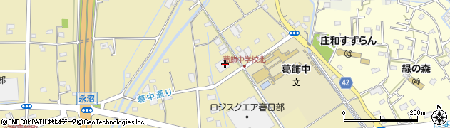 埼玉県春日部市永沼2157周辺の地図