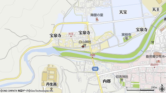 〒916-0124 福井県丹生郡越前町宝泉寺の地図