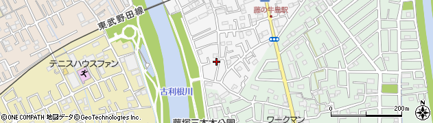 埼玉県春日部市牛島44周辺の地図