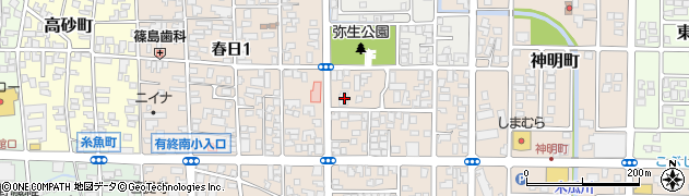 越前信用金庫春日支店周辺の地図
