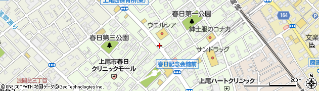 埼玉県上尾市春日周辺の地図