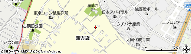 埼玉県春日部市新方袋279周辺の地図