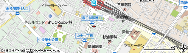埼玉りそな銀行春日部西口支店 ＡＴＭ周辺の地図