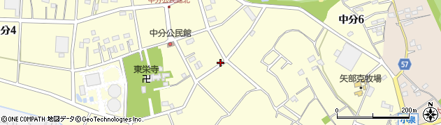 埼玉県上尾市中分周辺の地図