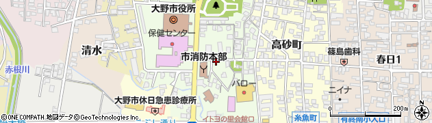福井県大野市天神町周辺の地図