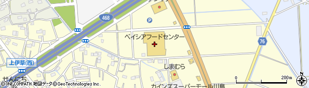 ベイシアフードセンター川島インター店周辺の地図