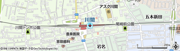 千葉県野田市周辺の地図