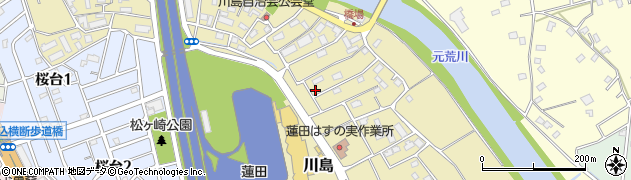 埼玉県蓮田市川島周辺の地図