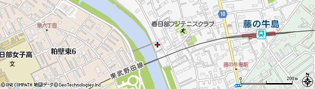 埼玉県春日部市牛島1613周辺の地図