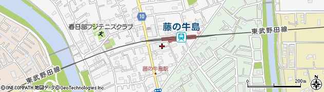 埼玉県春日部市牛島1587周辺の地図