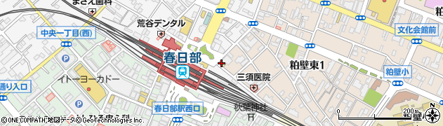 セブンイレブン春日部駅東口店周辺の地図