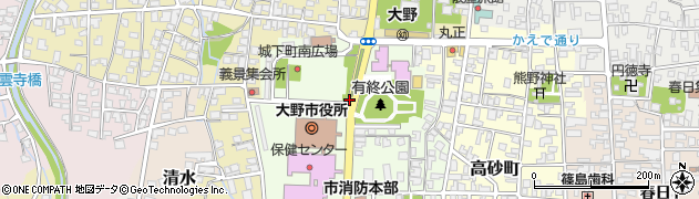 大野市役所周辺の地図