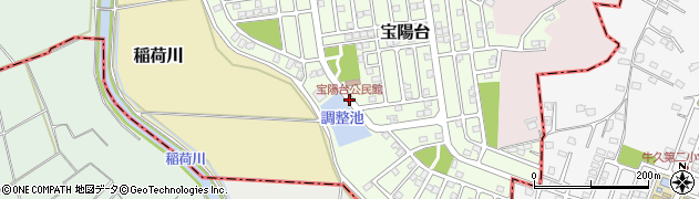 宝陽台公民館周辺の地図