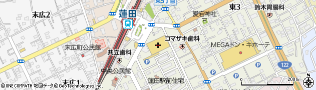 セリア東武ストア蓮田店周辺の地図