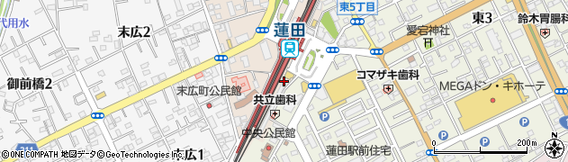 蓮田駅東口第１自転車駐車場周辺の地図