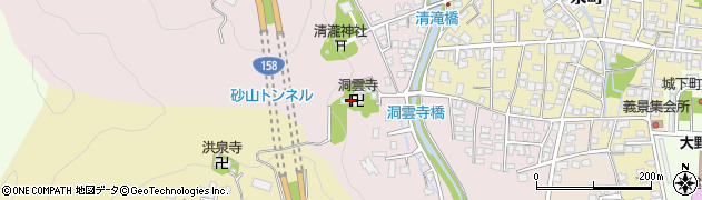 洞雲寺周辺の地図
